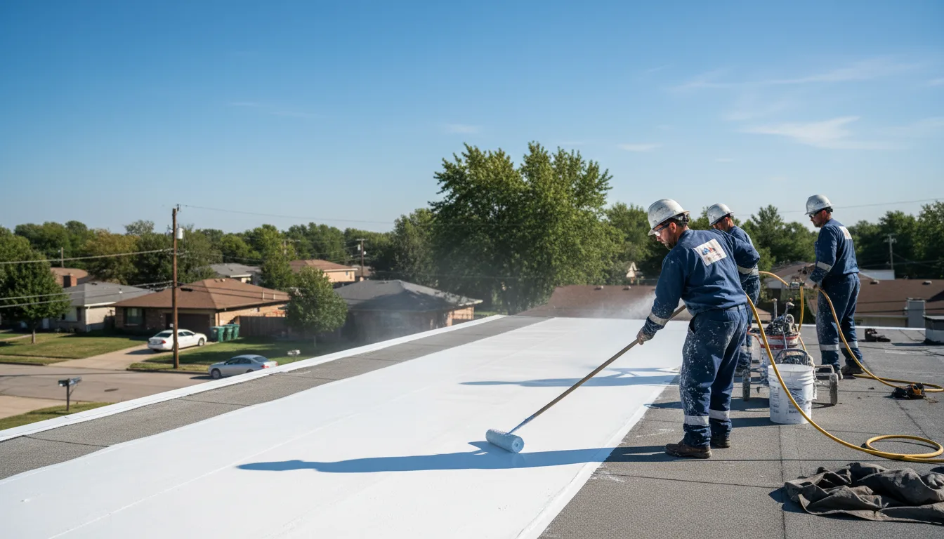 Commercial roof coating in Ortonville, MI near me
